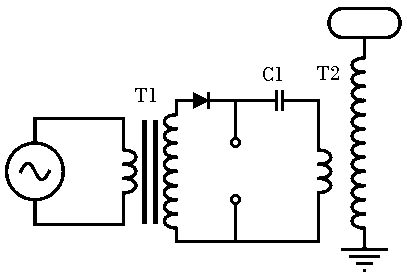 Tesla coil diagram